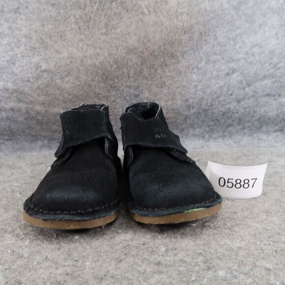 Perry Ellis America Shoes Toddler 8 Chukka Boots Leather Easy On Classic Black - Picture 2 of 15
